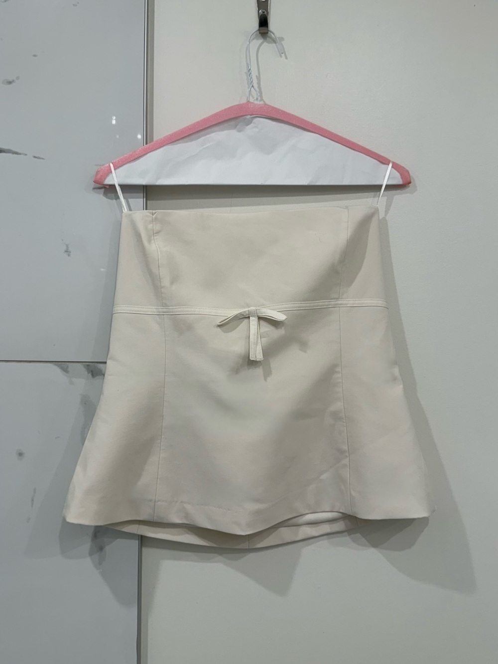 Zara White Strapless Cute Top